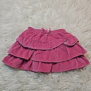 Baby Gap Mauve Pink Velour Ruffle Tier Skort
